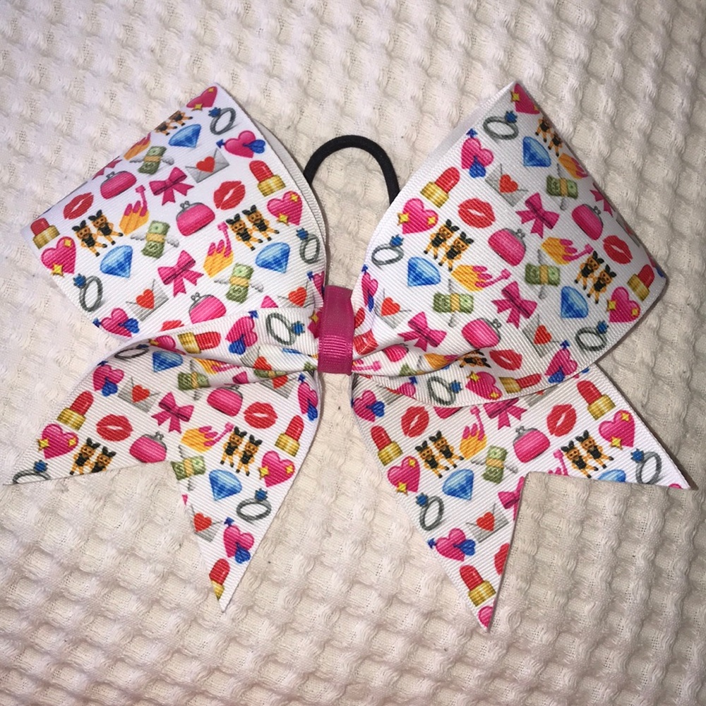 Emoji Cheer Bow